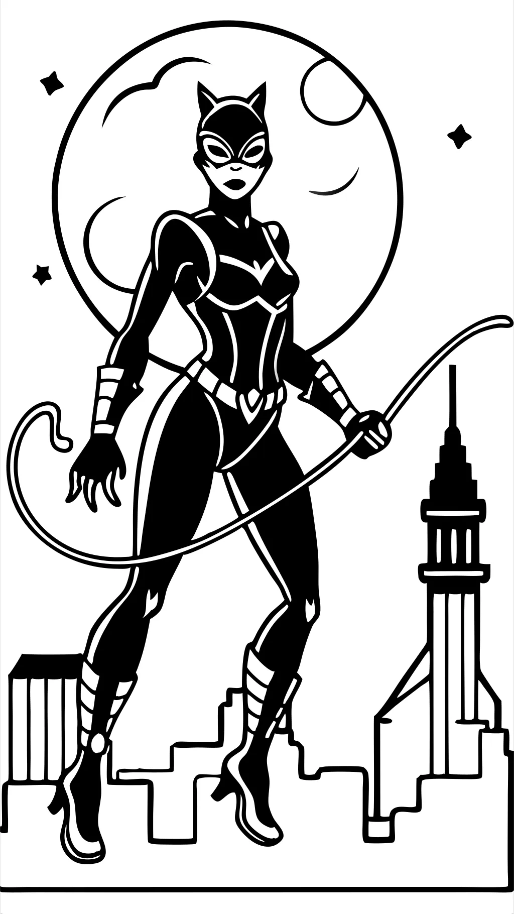 catwoman coloring pages